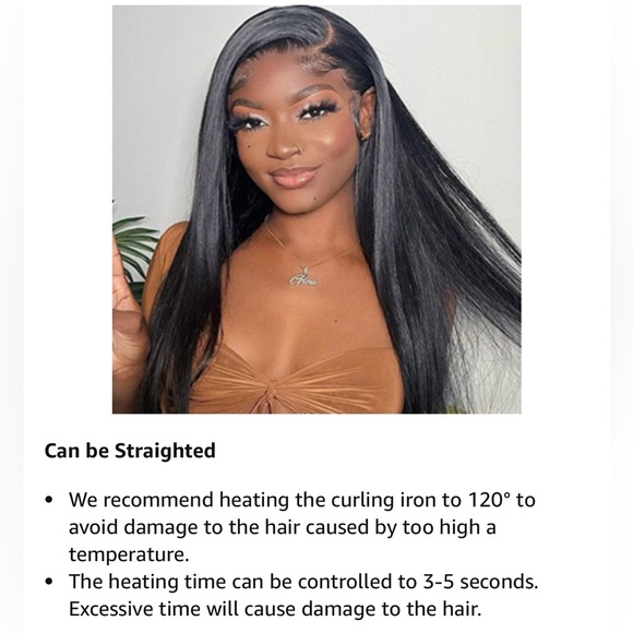 HUMAN HAIR 13x6 Deep Wave Lace Front 24” Wig 180% Density Glueless Natural Color - Picture 11 of 16